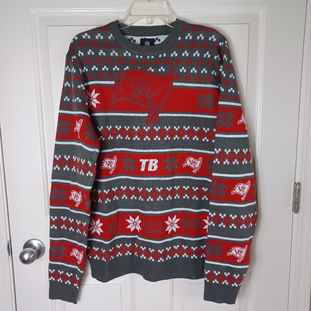Tampa Bay Buccaneers NFL Football Fan Red Sweater Ugly Christmas